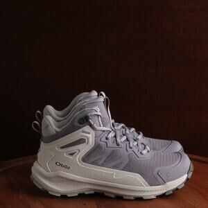 Oboz Hiking Boots Women SZ 6.5 Gray Katabatic Mid Outdoor Athletic Gorpcore NWOB